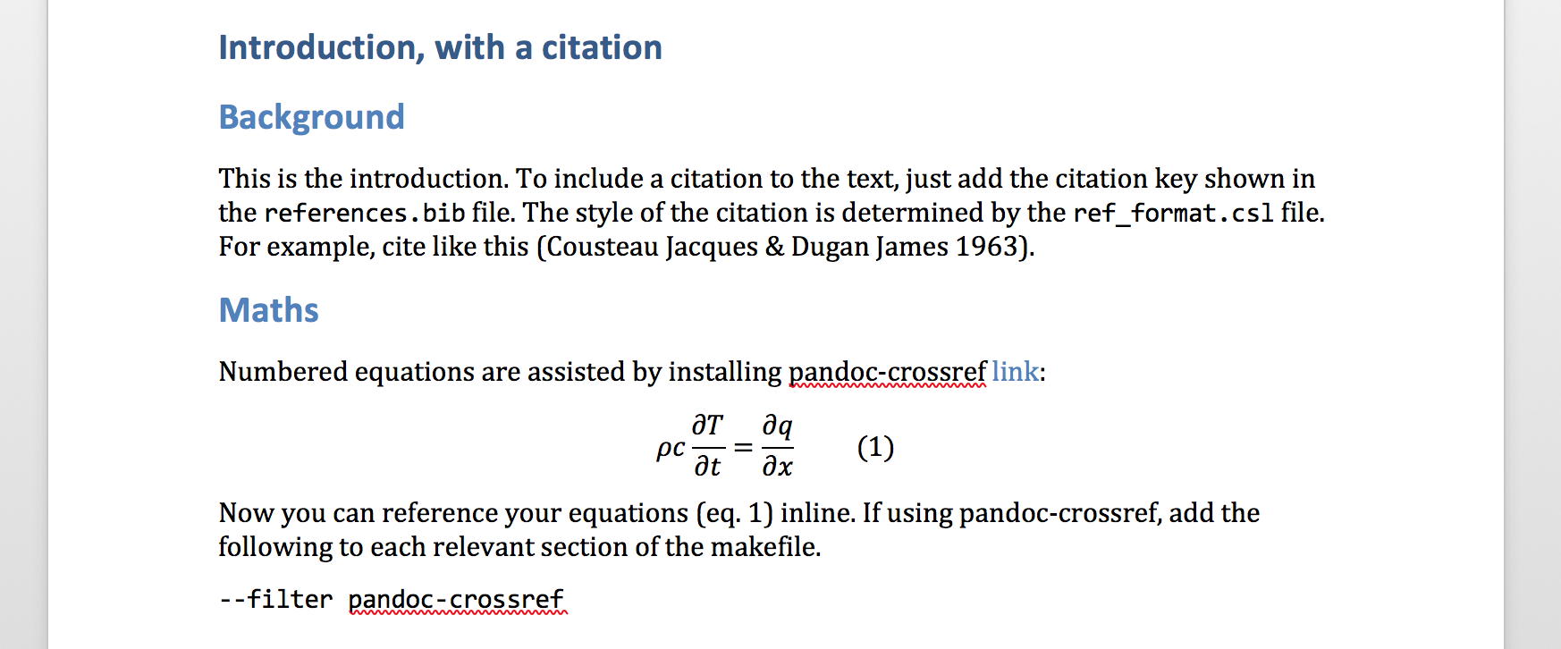 equation format in thesis