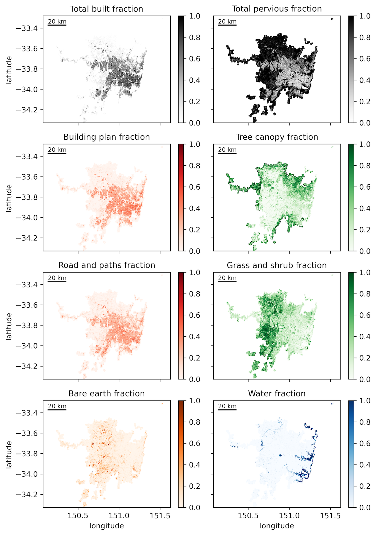 Greater Sydney land cover data